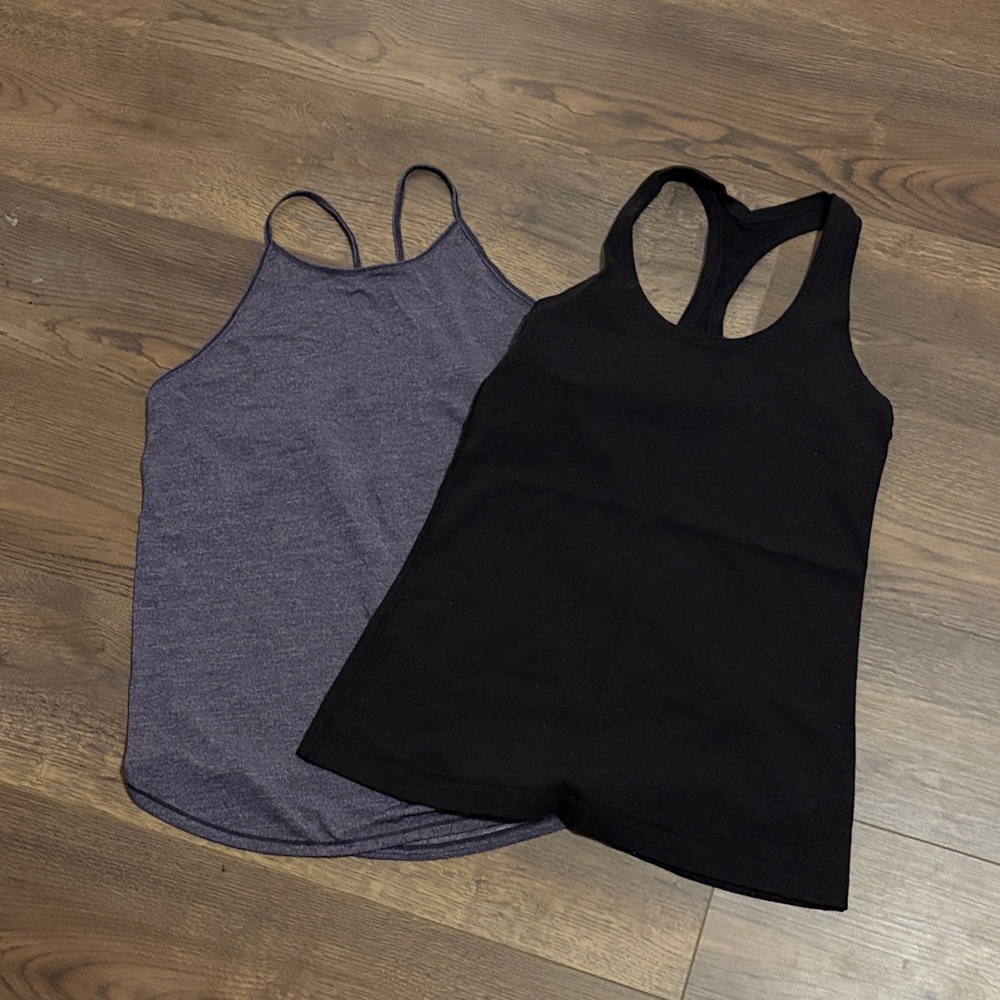 BUNDLE * Lululemon tanks- Black Racerback Tank & Heather Purple Cami